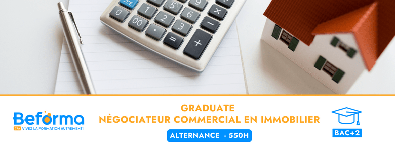 Graduate Négociateur Commercial en Immobilier (BAC+2)